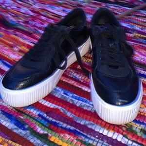 Mix No.6 Black Leather Sneakers